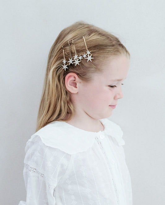 Super sparkle grips キラキラ星ヘアピン4個セット | MIMI&LULA