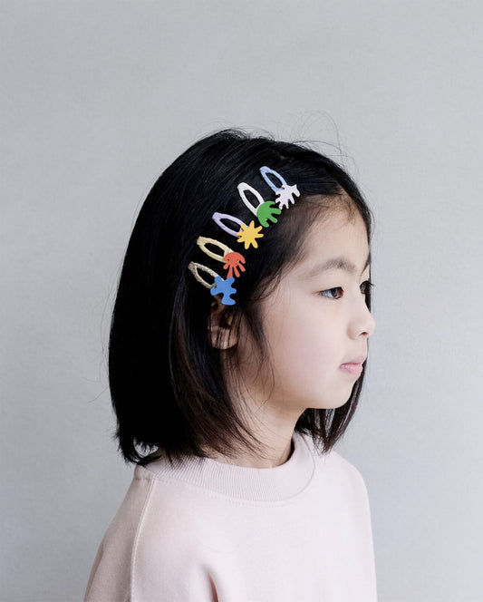 ABSTRACT SHAPE MINI CLIC CLACS  抽象的な形のアートなミニクリップ 5個セット | MIMI&LULA