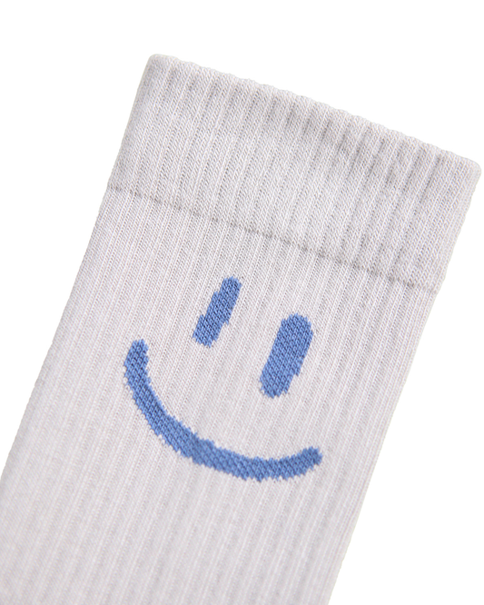 顔柄ソックス 2足組 Norman Blue Dust | Molo